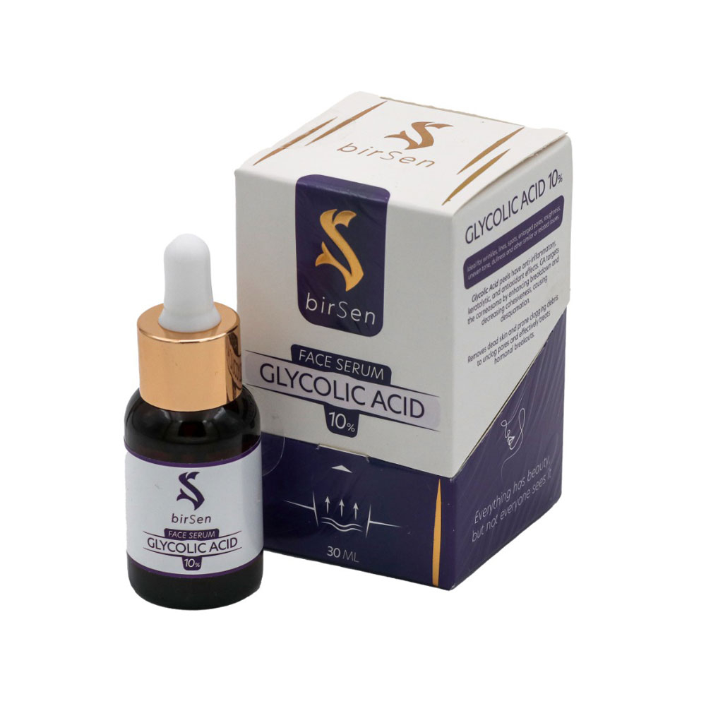 سرم گلایکولیک اسید 10% بیرسن مناسب پوست های چرب و مستعد جوش 30میل